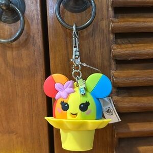DISNEY AULANI - NWT - Rainbow Shave Ice wishable key ring
